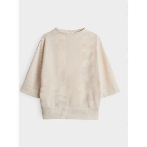 Opus - Sweater - Ecru - Polyester/Katoen/Elasthaan