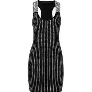 Philipp Plein - Tank Top Korte Jurk Strass - Zwart - Dames