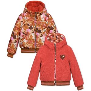 Moodstreet Meisjes reversible winterjas wood