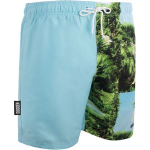 GUGGEN MOUNTAIN - Heren Zwemshort - Groen - Palmpatroon