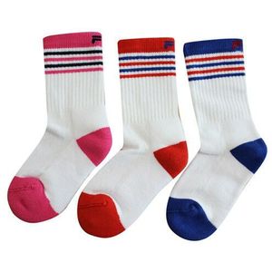 Fila - AC00683 - Huissokken - Witte Rode Roze Blauwe - 3-Pack