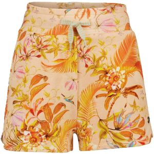 Vingino Gebloemde Slim Fit Short Ramiena Oranje/Multi