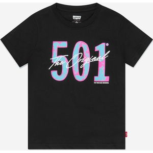 Levi's Kinderkleding Jongens 501 The Original T-Shirt in Zwart