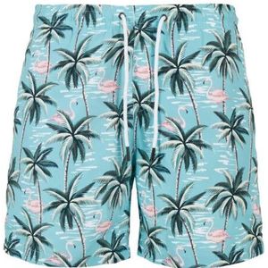 Urban Classics Heren zwemshort tropische vogels