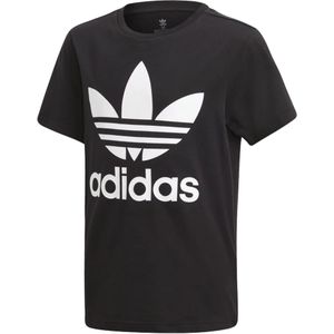 Adidas - Trefoil - T-shirt - Zwart/Wit - Korte Mouw - Kinderen