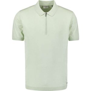 No Excess Pullover short sleeve polo zip soli mint
