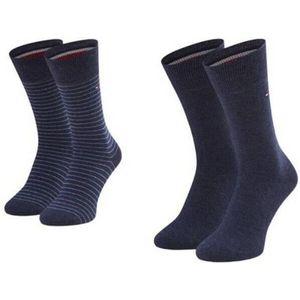 Tommy Hilfiger Effen gestreepte sokken heren (set van 2)