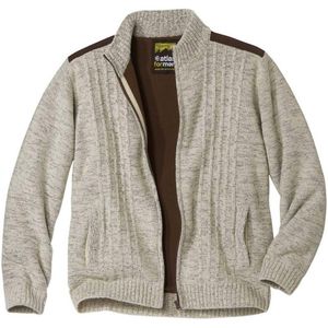 Atlas For Men Gebreide fleece gevoerde heren jas