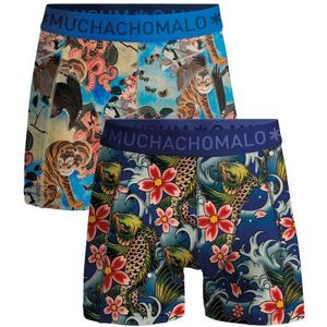 Muchachomalo - Boxershort - Normale Lengte - Onderbroeken Heren - 2 Pack - 95% Katoen