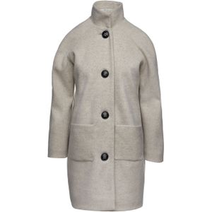 Conquista Fashion - Faux Mouflon - Gemêleerde Jas - Zandkleur