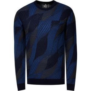 Rusty Neal - Fijngebreide Trui - Ronde Hals - Casual Pasvorm