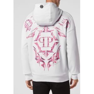 Philipp Plein - Hoodie Sweatshirt Chrome - Wit - Katoen