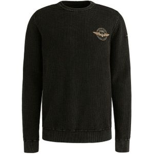 PME Legend - Trui - Zwart - Ronde Hals - Lange Mouw