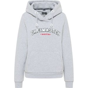 DreiMaster - Maritim - Sweatshirt - Lichtgrijs - Capuchon