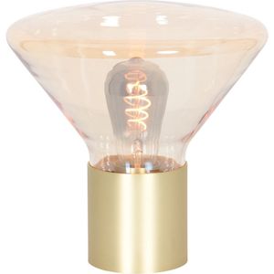 Steinhauer Amber glazen tafellamp ambiance amberkleurig