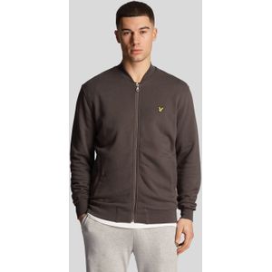 Lyle And Scott - Loopback Jersey Bomber Jacket - Gunmetal