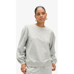 Refined Department - Jayne - Oversized Sweater - Grey Melange - Dames