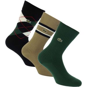 Lacoste - Huissokken - Groen - 3 Pack - Casual en Elegante Sokken
