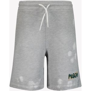 MSGM - S5MSJBBE155 - Korte Broek - Grijs Melange - Met Elastische Tailleband
