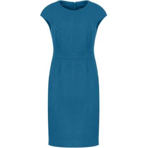 Petrol - Cocktailjurk - Met Kapmouwen - Aansluitend - Knielengte
