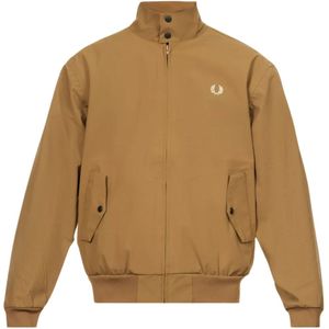 Fred Perry - Bruine Jas - Bomberjack - Met Ritssluiting