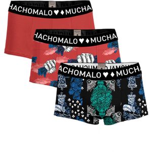 Muchachomalo Heren 3-pack trunks money & gamble