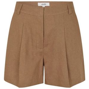 MbyM - Cristiana - Korte Broeken - Beige - 55% Linen, 45% Viscose