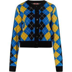 Mymo Vest Dames Zwart Blauw Veelkleurig