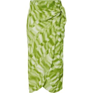 Y.A.S Yaslime hw midi wrap skirt s. parrot green/lime