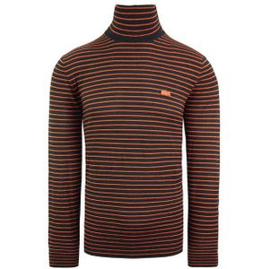 Lacoste - AH9689 E92 - Gestreepte Trui - Zwart - Heren