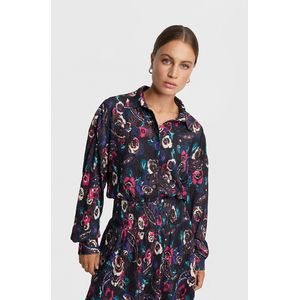 Alix The Label 2308922332 ladies woven paisley flower oversized blouse