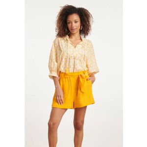 Smashed Lemon 24107 bloemen top met brie anglaisezonnig |