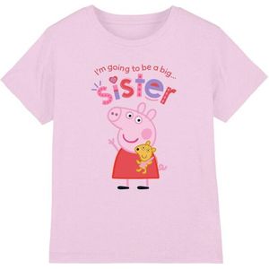 Peppa Pig Kinderen/kinderen grote zus t-shirt