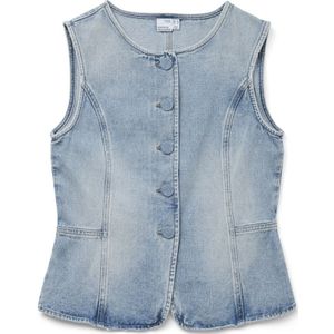 Vero Moda vmsiola sl waistcoat si311 10326329 light blue denim