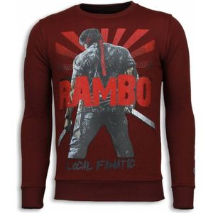 Local Fanatic Rambo rhinestone sweater