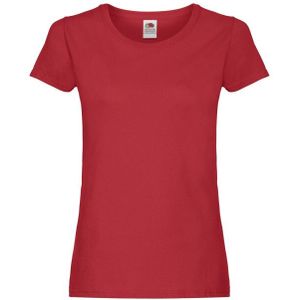 Fruit of the Loom - Dames - T-shirt - 100% Katoen - Eenvoudig Ontwerp - Crew Neck