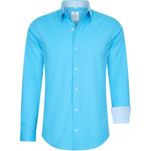 Rusty Neal - Overhemd - Pastelkleurig - Slim Fit - Katoenen Stretch