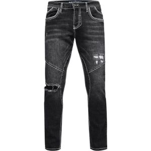 Rusty Neal - NISHO - Jeansbroek - Regular Fit - Biker - Katoen Stretch
