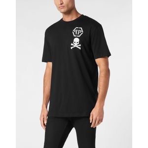 T-shirt - Wit - Skull&Bones - V-hals