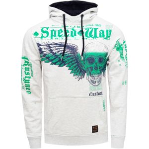 Rusty Neal - FLYING SKULL - Trui - Normale Pasvorm - Capuchon