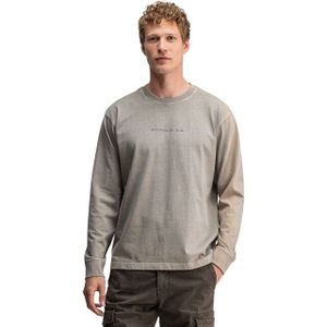 Butcher of Blue - QCC Loose Tee LS - Grijze Longsleeve - Organisch Katoen