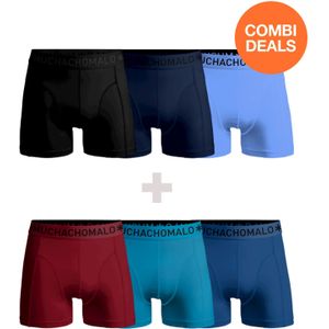 Muchachomalo Heren 3+3-pack boxershorts effen