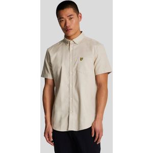Lyle & Scott - Katoenen Slub T-shirt - Off White - 100% Katoen