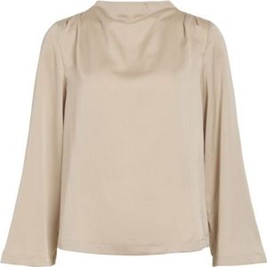 Vila Vilutto high neck top1 zand