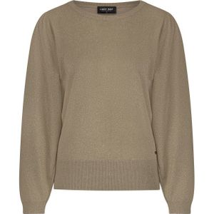 Lady Day - Val - Lurex Knit Top - Ronde Hals - Lange Mouwen