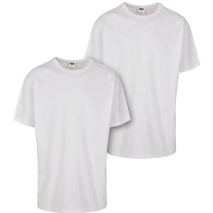 Urban Classics Heren basis organisch katoenen t-shirt (set van 2)