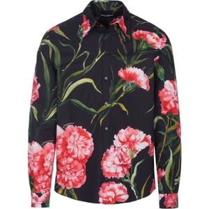 Dolce & Gabbana - Overhemden - Zwart - Katoen