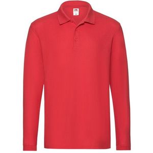 Fruit of the Loom - Heren Premium Poloshirt - Katoen - Lange Mouwen
