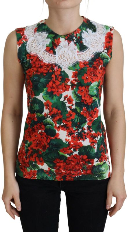 Bloemendruppel Mouwloze Top Tsh8079