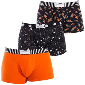 Dim - Boxershorts - Zwart Marmer/Dim Vlam/Oranje Vlam - Katoen - 3 Stuks